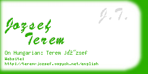 jozsef terem business card